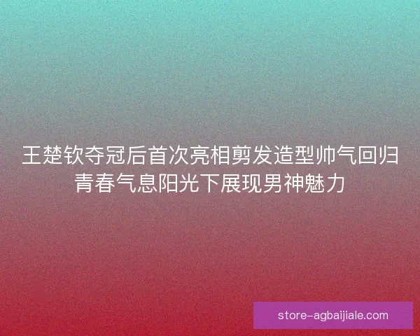 王楚钦夺冠后首次亮相剪发造型帅气回归青春气息阳光下展现男神魅力